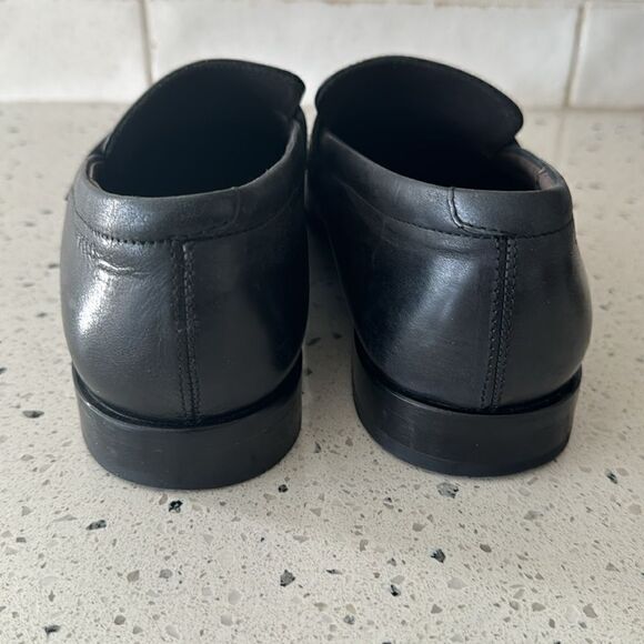 ECCO Men’s Black Leather Sleek Loafers Slip On Style Shoes Size EU42 / US8-8.5 - Picture 5 of 12